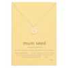 VZBarn Miscarriage Gifts for Mothers Dainty Circle Pendant Necklace Silver