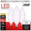 Feit Electric CTF40/10KLED/3 Non-Dimmable Led Bulb, 40 W, 120 Vac,