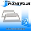 ECOTRIC Square Trailer Fenders For 14"-16" Wheels Compatible with Car