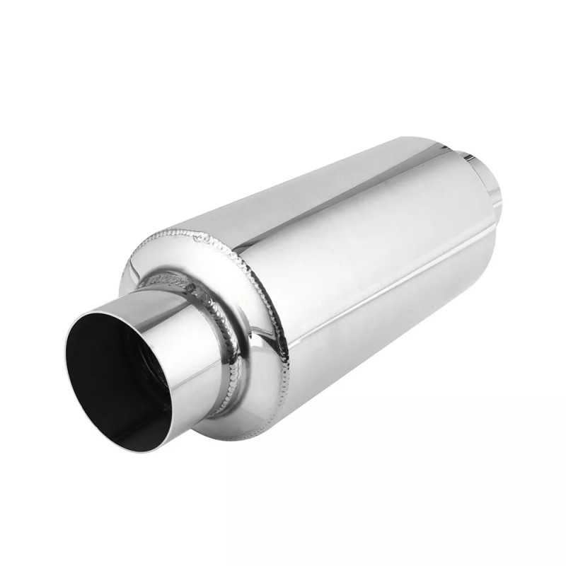 KEEPDSGN 3" Inlet/3" Outlet Exhaust Muffler Resonator Deep Tone For