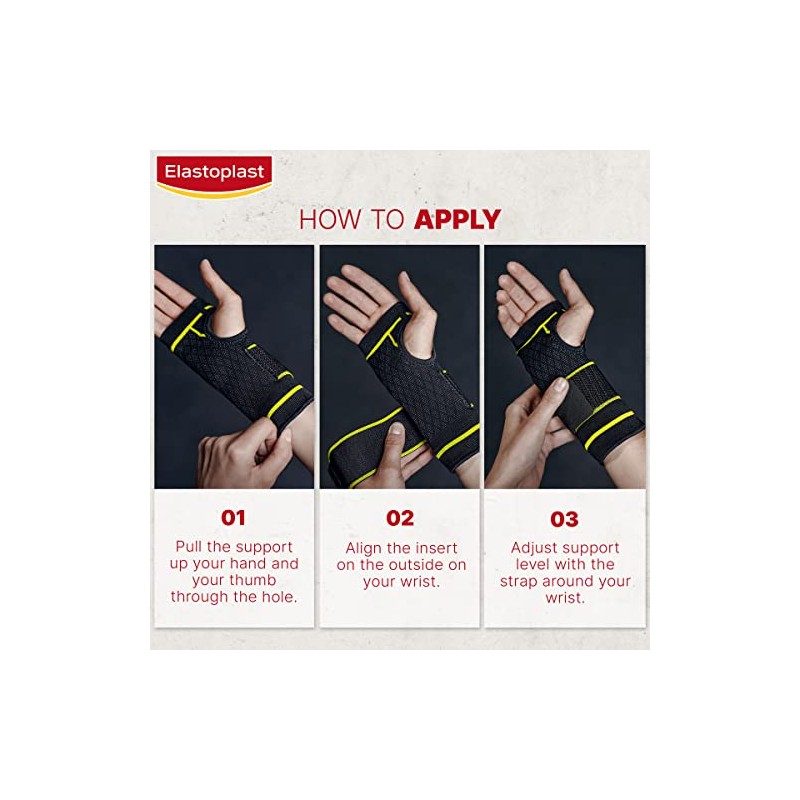 Elastoplast Advanced Performance Wrist Support (1 Wrist Brace) for Carpal