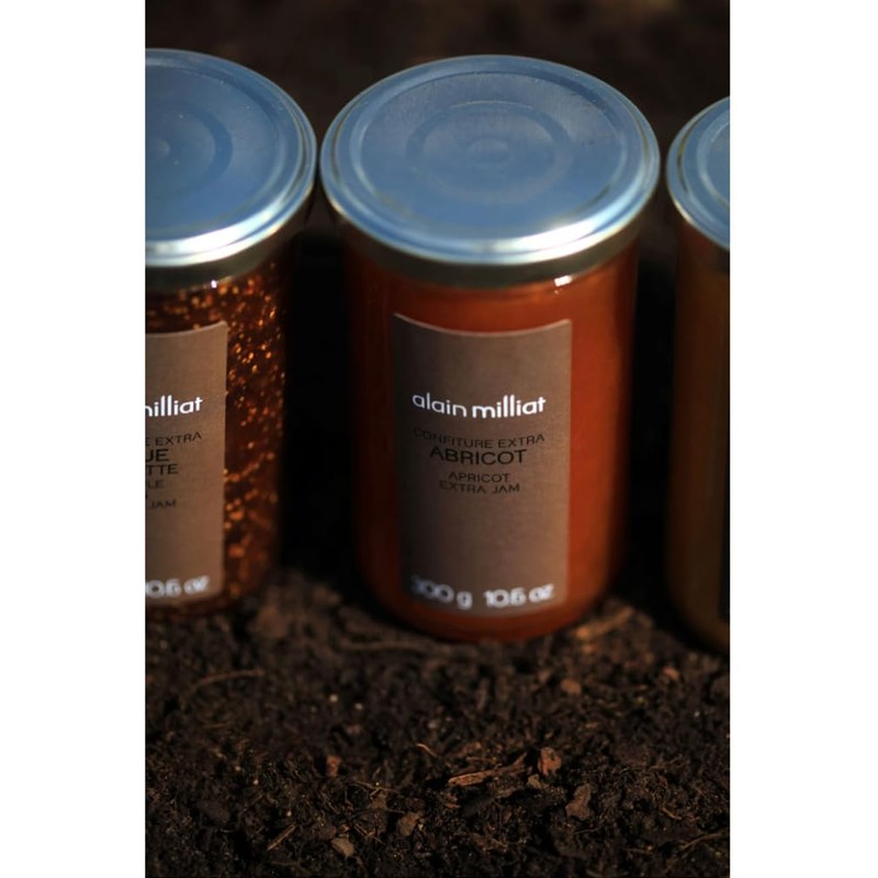 Alain Milliat Apricot Bergeron Jam, 10.6 Oz, (One 300g Glass