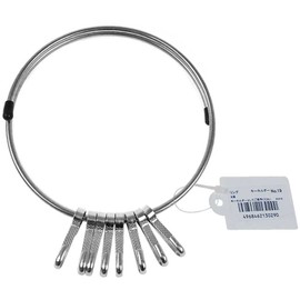 Nissa Chain Ring Keychain, 8 Rows No. 19