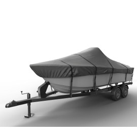 Seal Skin Covers Tri Hull Boat Cover, Waterproof Marine-Grade Cover Fits Up to 18.7'-19.6'L & 96" W, Heavy-Duty & UV-Resistant, Secure Fit with Straps for All-Weather Protection