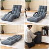 FLOGUOR Adjustable Floor Gaming Chair for Adults with Armrests &