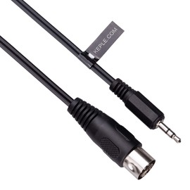 5 DIN MIDI to 3.5 mm AUX TRS Female Audio Cable, 5 Pin to 3.5 mm Stereo Plug, Compatible with Smartphones, PC Notebooks, Amplifiers, HI-FI, Supports Analog Sound Signal 3 m