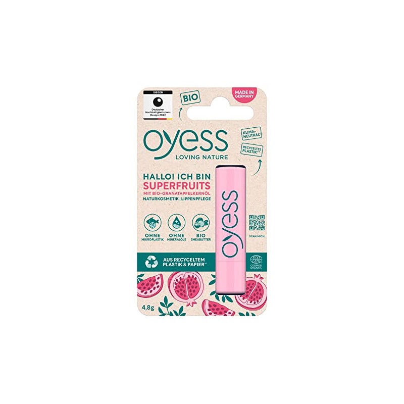 OYESS Loving Nature Oyess Lip Care Superfruits, Nourishing Lip Balm