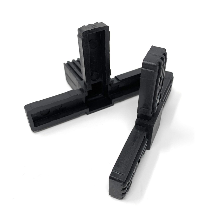 Design61 5 x T-piece connector for square pipes with outlet