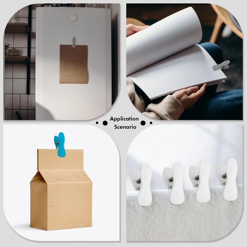 12pcs Magnetic Clips Set - Strong Magnetic Multi-Purpose Clips for