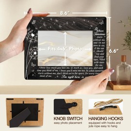 Palasarkaaa Memorial Bereavement Gifts Photo Frame, Sympathy Gifts For Loss Of Loved One, Bereavement Gifts For Loss Of Mother Father Grandma (4x6 photo)