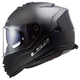 LS2 Helmets Assault Full Face Motorcycle Helmet W/ SunShield (Matte Black - X-Large)