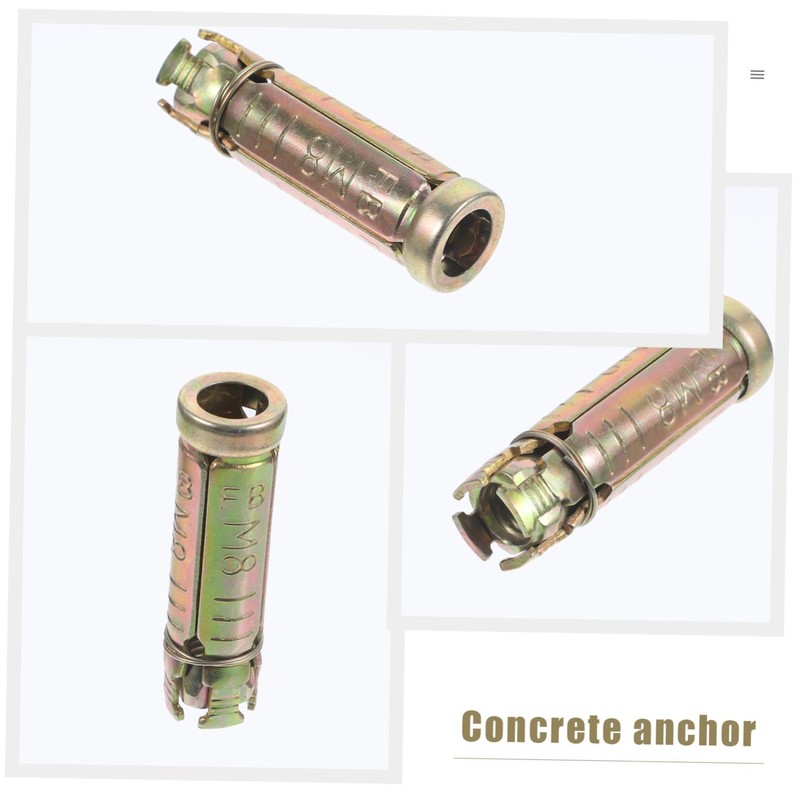 Operitacx Pack of 10 Piece Concrete Screws for Concrete Anchors,