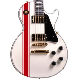 DesignDivil Custom Guitar Or Bass Racing Stripes Sticker Sticker Pack Fits All Guitars Red