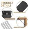 Rasugarlary 11 x 3'' Inside Mount 45-Degree Angle Bracket, 8