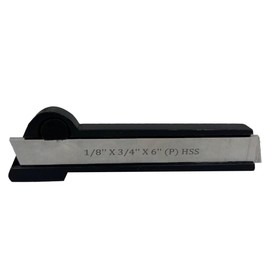Lathe Cut-Off Parting Tool Holder 1-1/8" Width with High-Speed Steel Blade 1/8" x 3/4" x 6"