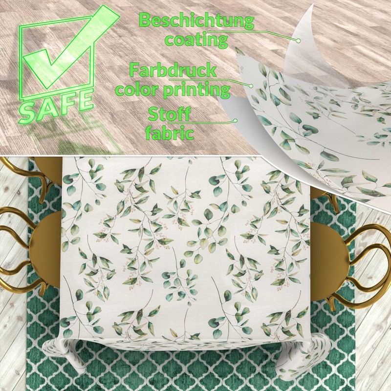 Fabric Tablecloth, Table Linen, Textile, Cotton, Polyester, Fabric, Washable, Easy