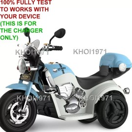 KHOI1971 WALL charger AC adapter FOR BLUE 1215 Kid Motorz motorbike ride on 6V-BATT