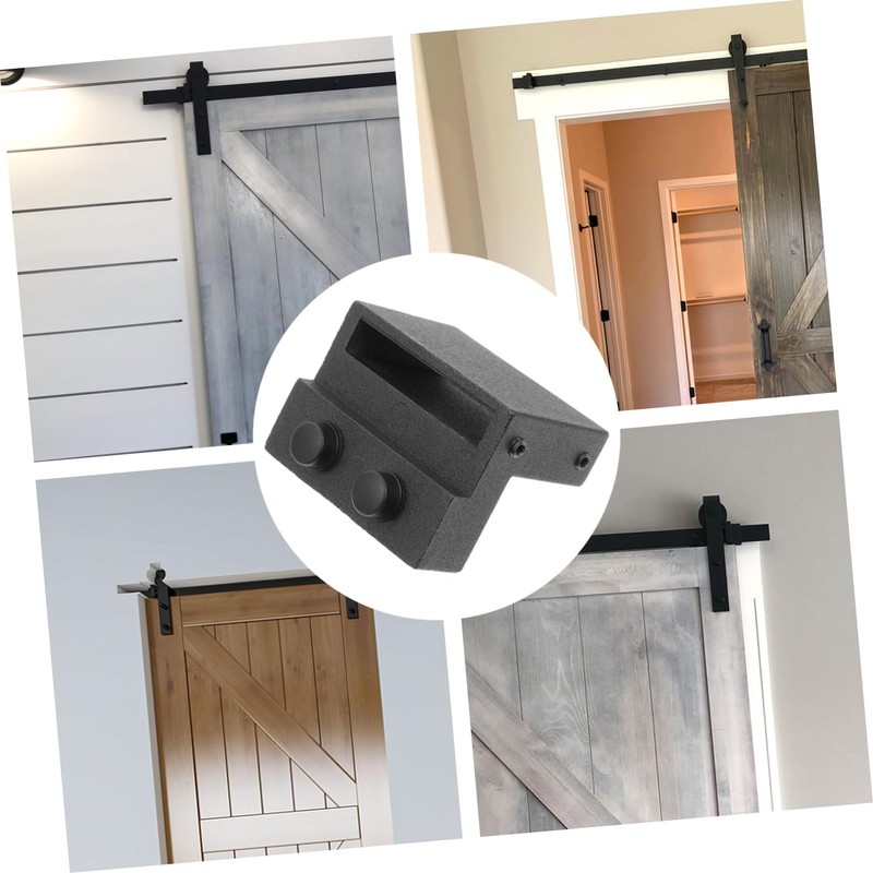 DOITOOL 1 Pair Zinc Alloy Barn Door Track Stoers Blocker