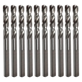 Saxton HSS Hole Saw Cutter Arbor Pilot Drill Bits 6.35mm x 80mm (10)
