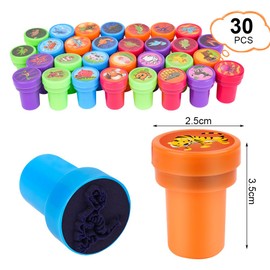 OSDUE 30PCS Assorted Stamps for Kids, Self-Inking Stampers for Arts and Crafts, Novelty Toys for Kids Birthday Gift, Perfect Party, Loot or Prize Bag Filler, Teacher Stamps