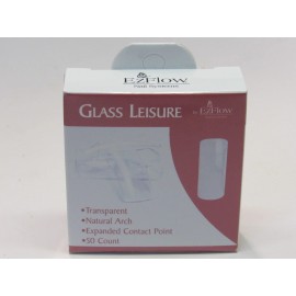 EzFlow Lot of 4 EZ Flow Leisure Tips, No.3 Glass, 50 Count