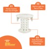 SinkShroom The Revolutionary Sink Drain Protector Hair Catcher/Strainer/Snare, White