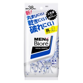 Men's Biore Face Wash Sheet, Tabletop Type, Pack of 38