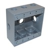 TOPAZ 3/4" 7 Hole Double Gang Weatherproof Box | Electrical