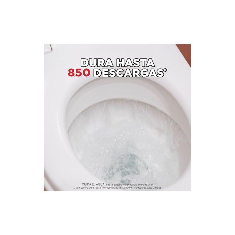 Harpic White & Shine Pastillas Acuaticas con Cloro, 5 piezas