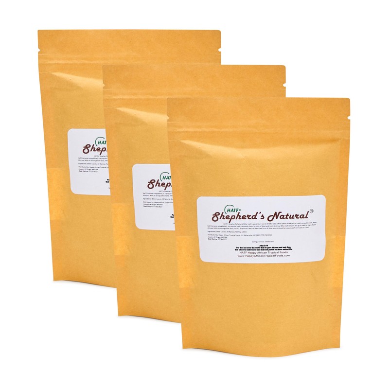 HATF'S SHEPHERD'S NATURAL Bitter Leaf (Dry) – Non-GMO, Sand-Free, All-Natural,