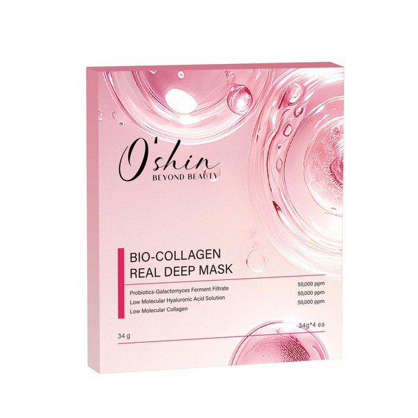 O'shin Bio-Collagen Real Deep Mask, Hydrating Face Mask, Firming and