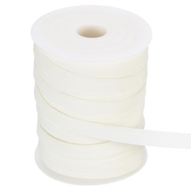 sourcing map 55 Yards Double Fold Bias Tape 1/2 Inch Bias Binding Tape Binding Bias Ribbon for Sewing Hemming Quilting Piping Cheongsam Decoration Clothing Seaming, White