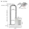 NBYT Cabinet Lock,Combination Padlock,Gym Locker Lock Code Long Adjustable Shackle