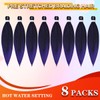 Abellee Pre Stretched Braiding Hair 26”, 8Packs Braiding Hair Pre
