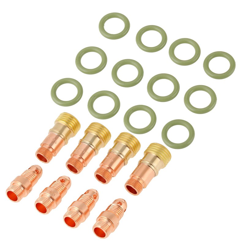 49pcs/set Gas Lens Alumina Nozzles Cups Collets Accessory Kit for