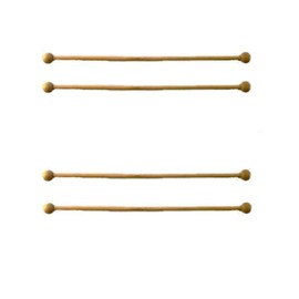 Melody Jane Dolls House 4 Wooden Curtain Rails Rods Poles Miniature 1:12 Scale Accessory