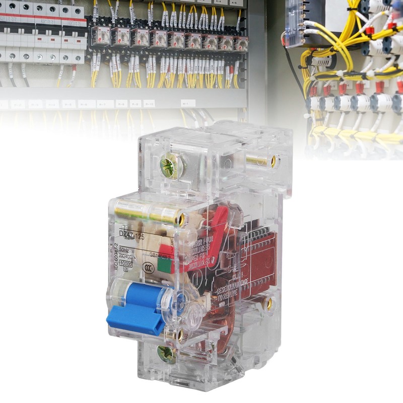 Circuit Breaker Transparent 1P Sensitive Operation ABS Circuit Breaker 230V