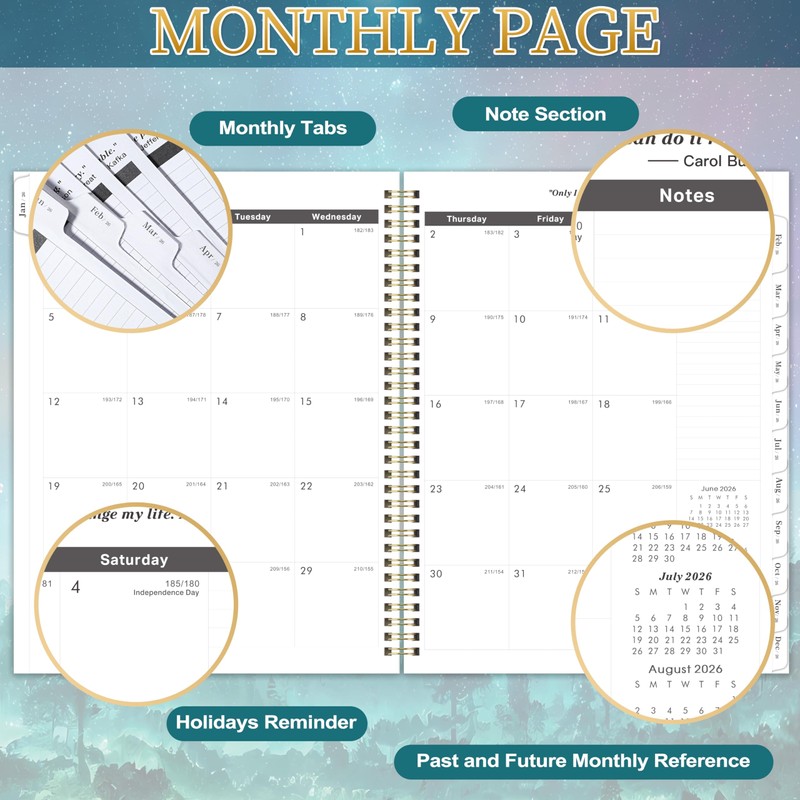 2026-2027 Monthly Planner/Calendar - 2 Year Monthly Planner 2026-2027, Jan.