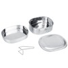 Double Layer Stainless Steel Lunch Box Bento Food Container Outdoor