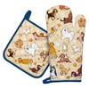 Arquiel Dog Oven Mitts and Pot Holders -100% Cotton, Heat