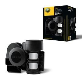 HELLA 3PB 013 410-081 Signal Horn - 12V - 112dB(A) - Frequency Range: 520/660Hz - Frequency range from: 520Hz - Frequency range to: 660Hz - Housing Colour: Black