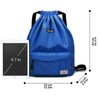 Peicees - Mochila deportiva impermeable con cordón para hombres y