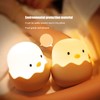Night Light Eggshell Chicken 3 Dimensional Cute Silicone Household Bedside