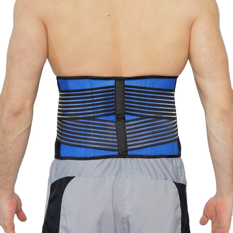 NEOtech Care Rückenbandage aus Neopren - Doppelten Bändern für Kompression