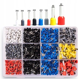 aikoolwer Wire Ferrule Kit 2000Pcs Ferrules Connectors Wire Terminal Insulated Cord Pin End Assortment