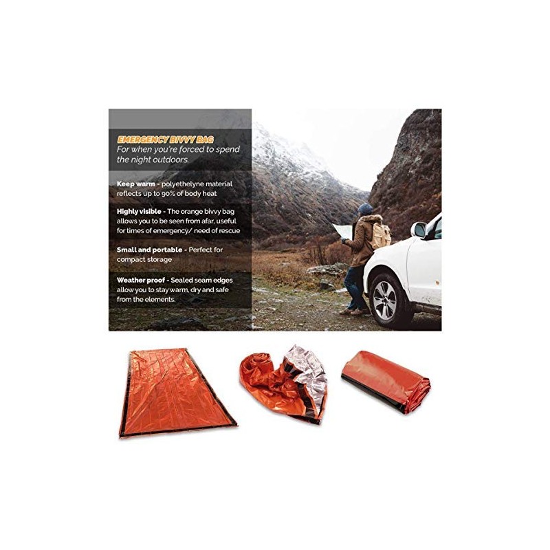 Bramble - 2 Premium Emergency Thermal Survival Weatherproof Sleeping/Bivvy Bags