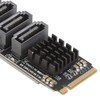 M.2 to SATA3.0 Adapter Card 6Gbps High Speed ASM1166 M.2