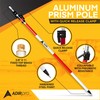 AdirPro Aluminum Prism Pole - Telescopic 12’ (3.7m) – Fixed
