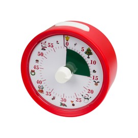 Haiphisi 60-Minute Visual Timer,Classroom Timer for Kids and Adults,Toddler Timer with Stop Button Design,Time Management Tool for Teaching（Red）