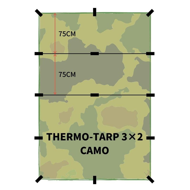 Bushmen Thermo Tarp 3 x 2 m Camouflage Rain Roof